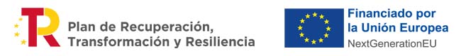 Plan de recuperación, transformación y resiliencia gobierno de españa. Financiado por los fondos Europeos FEDER Unión Europea. Una manera de hacer Europa
